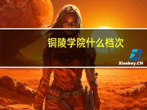 铜陵学院什么档次