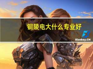 铜陵电大什么专业好