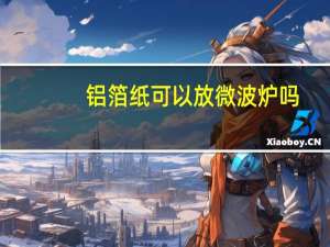 铝箔纸可以放微波炉吗（锡纸可以放微波炉吗）