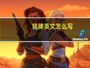 铭牌英文怎么写（铭牌英文）