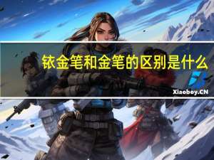 铱金笔和金笔的区别是什么