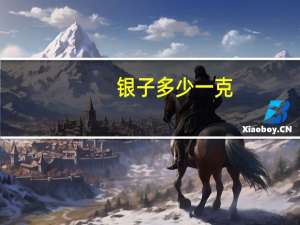 银子多少一克