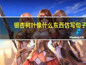 银杏树叶像什么东西仿写句子（银杏树叶像什么二年级）