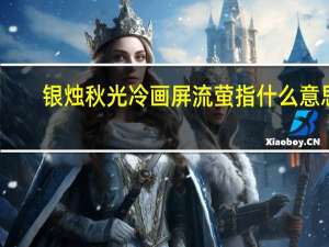 银烛秋光冷画屏流萤指什么意思（银烛秋光冷画屏）
