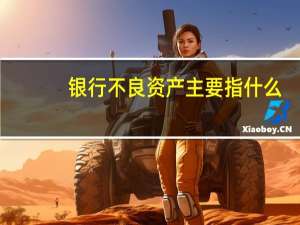 银行不良资产主要指什么