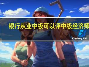 银行从业中级可以评中级经济师吗