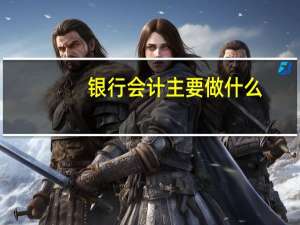 银行会计主要做什么