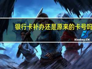 银行卡补办还是原来的卡号吗