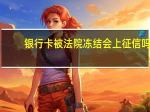 银行卡被法院冻结会上征信吗