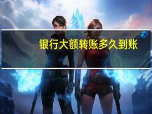 银行大额转账多久到账
