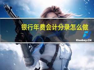 银行年费会计分录怎么做