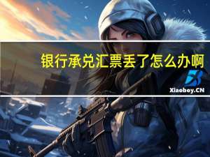 银行承兑汇票丢了怎么办啊