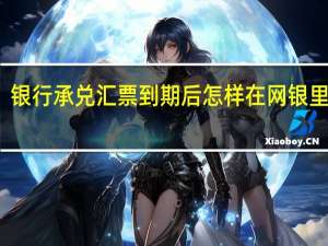 银行承兑汇票到期后怎样在网银里操作