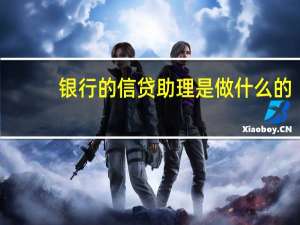 银行的信贷助理是做什么的