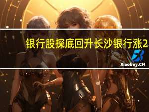 银行股探底回升 长沙银行涨2%