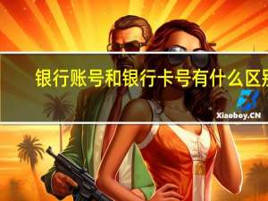 银行账号和银行卡号有什么区别