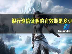 银行资信证明的有效期是多少