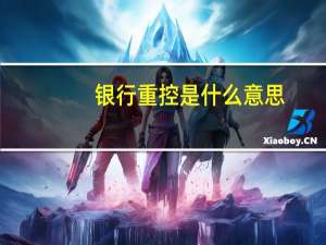 银行重控是什么意思