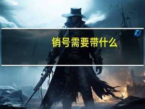 销号需要带什么