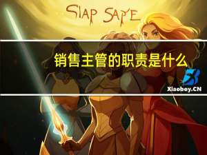 销售主管的职责是什么