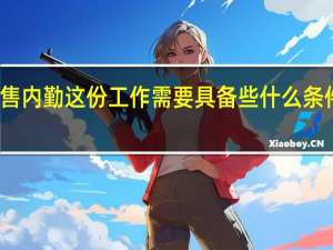 销售内勤这份工作需要具备些什么条件和知识