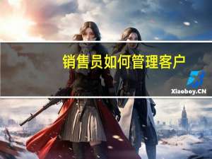 销售员如何管理客户（销售员怎样管理自己的客户）