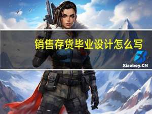 销售存货毕业设计怎么写