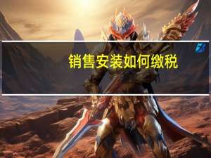 销售安装如何缴税