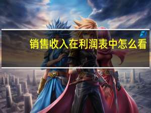 销售收入在利润表中怎么看