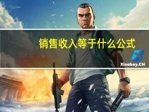 销售收入等于什么公式