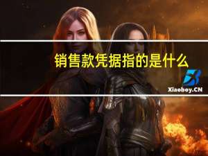 销售款凭据指的是什么