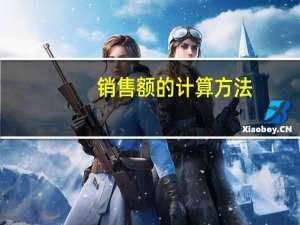 销售额的计算方法