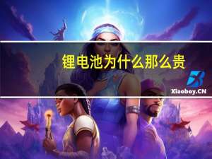 锂电池为什么那么贵