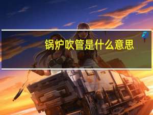 锅炉吹管是什么意思