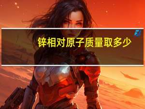 锌相对原子质量取多少