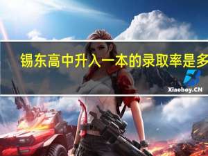 锡东高中升入一本的录取率是多少