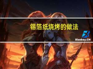 锡箔纸烧烤的做法