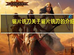 锯片铣刀 关于锯片铣刀的介绍
