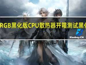 镰刀Scythe无限伍ARGB黑化版CPU散热器开箱测试黑化上盖带来最佳的视觉效果