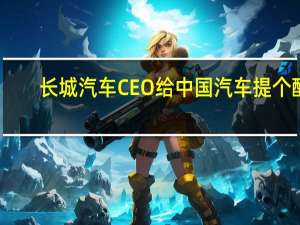 长城汽车CEO给中国汽车提个醒：别“窝里斗”、水军太多给行业造成负担