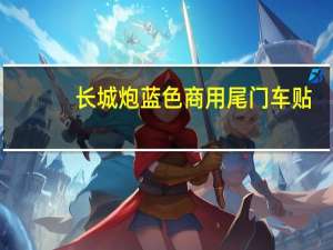 长城炮蓝色商用尾门车贴（cc排量是什么意思?）