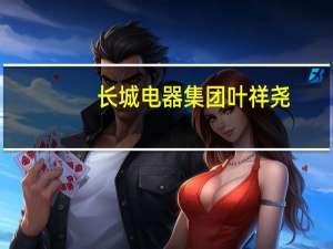 长城电器集团叶祥尧（叶祥桃-长城电器集团有限公司总裁介绍）