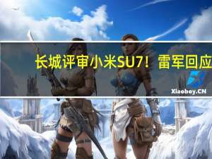 长城评审小米SU7！雷军回应：能把评审结果发给我们学习一下吗