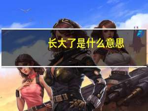 长大了是什么意思