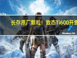 长存原厂颗粒！致态Ti600开售：1TB仅399元