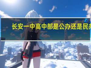 长安一中高中部是公办还是民办