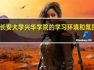 长安大学兴华学院的学习环境和氛围如何
