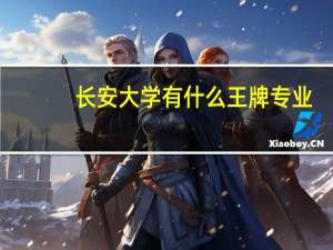 长安大学有什么王牌专业