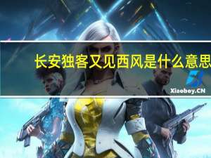 长安独客又见西风是什么意思