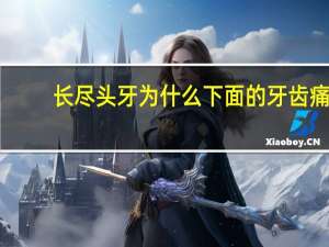 长尽头牙 为什么下面的牙齿痛(尽头牙是什么为什么会长尽头牙尽头牙这个称呼怎么来的有必要拔掉吗)